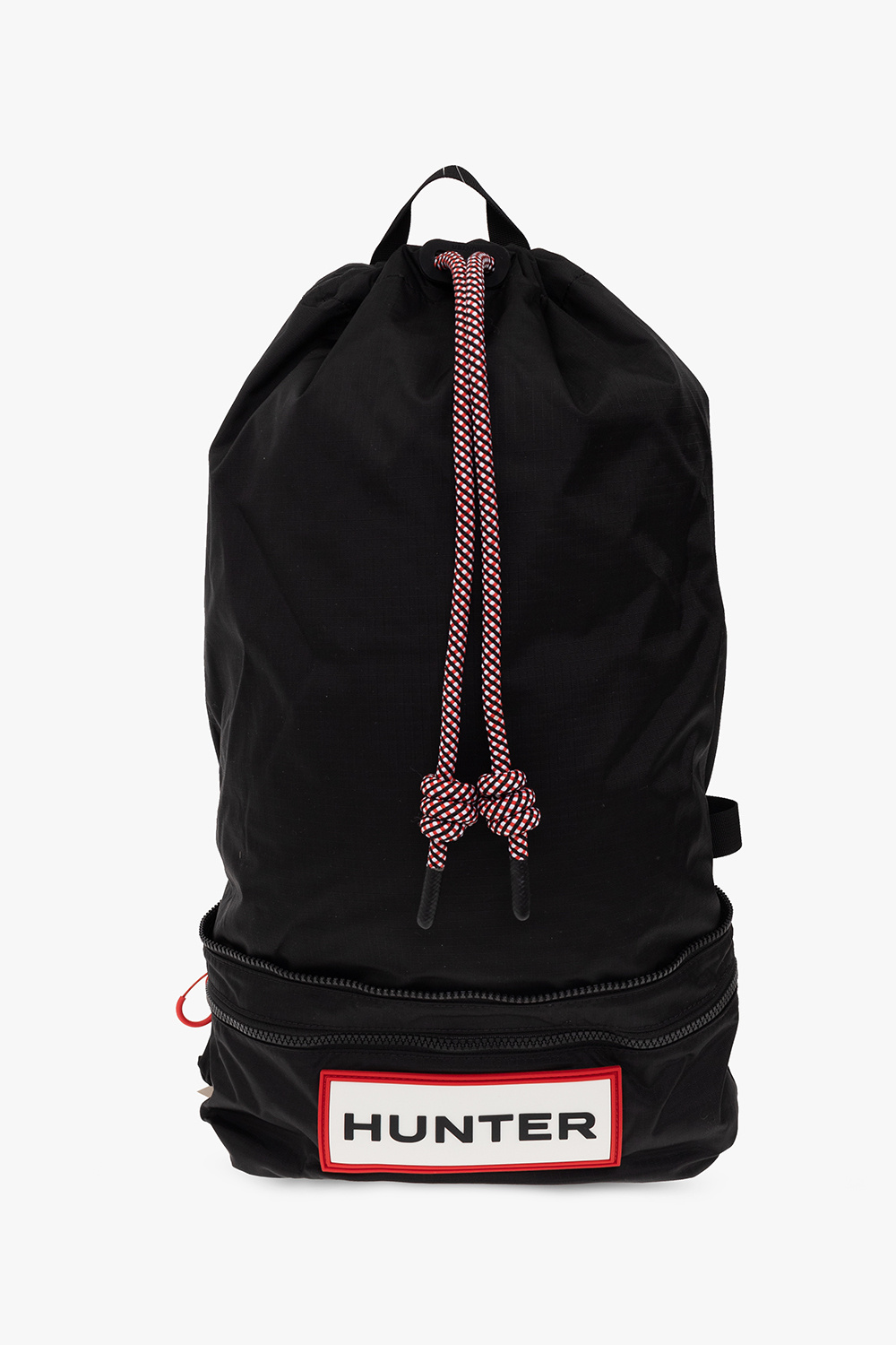 Black Folding backpack with logo Hunter